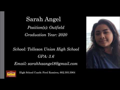 Sarah Angel Softball Skills Video - 2020 Outfield