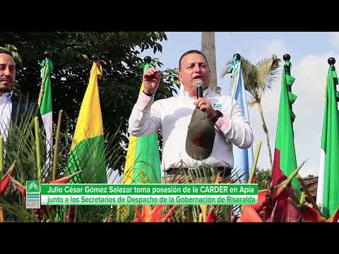 Posesión del director de la CARDER en el municipio de Apía, Risaralda.