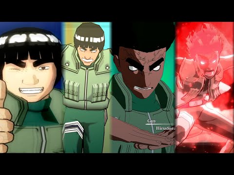 Might Guy Ultimate Jutsus Evolution in All Naruto Ultimate Ninja Series