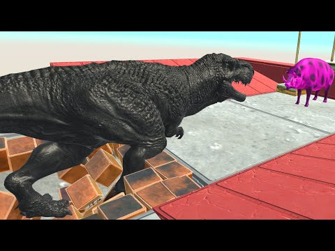 The ONE TRAP STAIR of the PINK PIG - Animal Revolt Battle Simulator