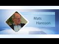 Webinar Series - Mats Hansson - Executive Masters in Management of Research Infrastructures