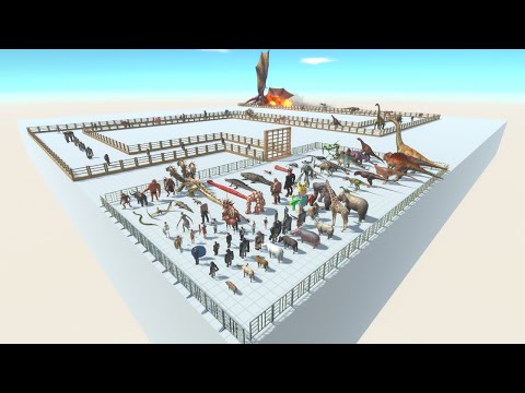 📢CARNIVORE CHAMPIONSHIP ❗ MUTANT PRIMATES ⬇ MODERN MAMMALS ✅ - ( Animal Revolt Battle Simulator )