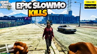 GTA 5: Epic Slow Motion Ragdoll Kills - Physics Gone Wild! (Best Kills Compilation)