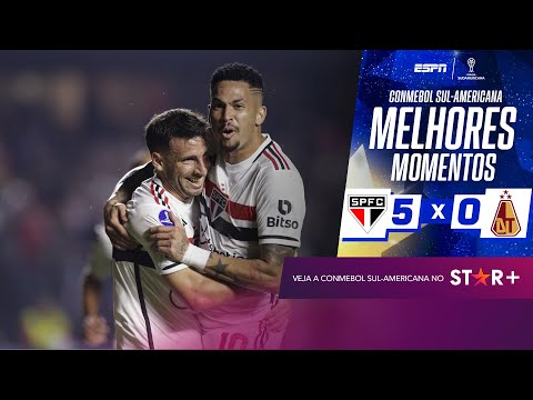 Gols e lances de São Paulo x Deportes Tolima