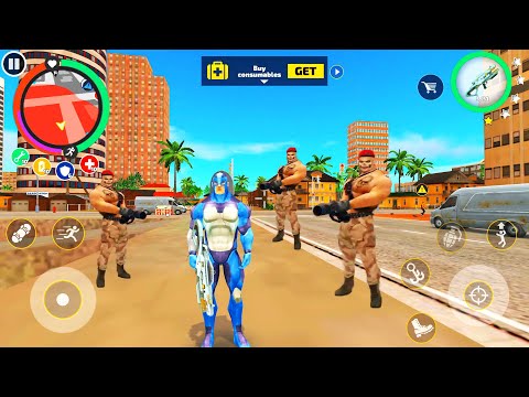 Rope Hero: Vice Town (New Secret Villain Mission) | Games Kon | Android Gameplay