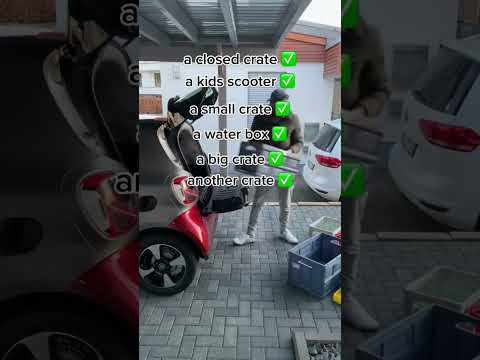 Smart EQ Kofferraumcheck 😜 #smart #smarteq #eauto #kombi #elektromobilität #funny #shortscar