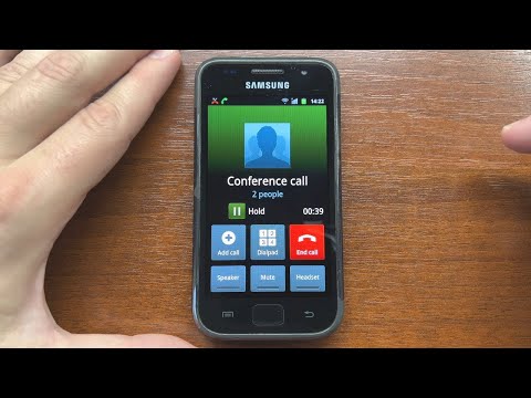 Samsung Galaxy S Android 2 Incoming Call Waiting, Holding and Conference + Outgoing Call