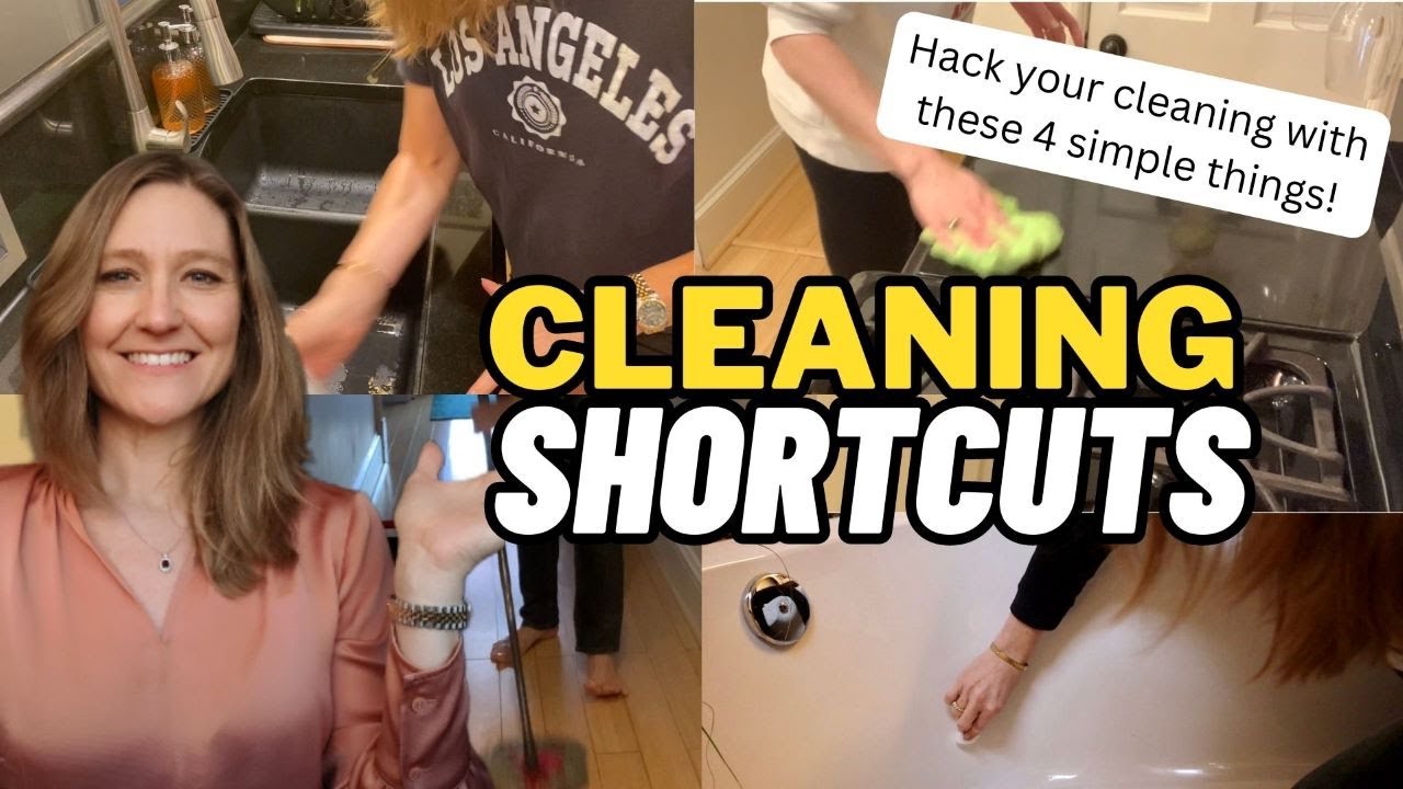 CLEANING “SHORTCUTS” That Actually Work! 4 Ways to Hack Your Cleaning Routine