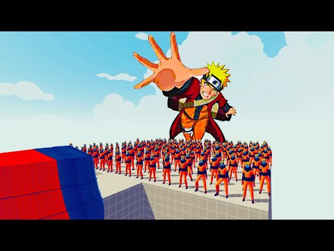 100x NARUTO + GIANT VS EVERY GOD - Totally Accurate Battle Simulator TABS