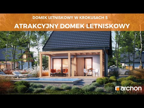 Domek letniskowy w krokusach 5 – Atrakcyjny domek letniskowy I ARCHON+ Projekty Domów