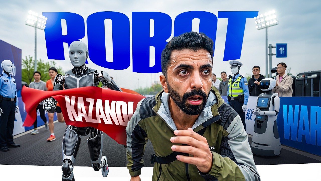 Dünya'da İlk! Çin'de Robotlar ile İnsanlar Yarıştı : Kazanan Robotlar / 759