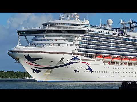 Thumbnail for Pacific Adventure 4K - Gigantic Cruise Ship, CAIRNS.