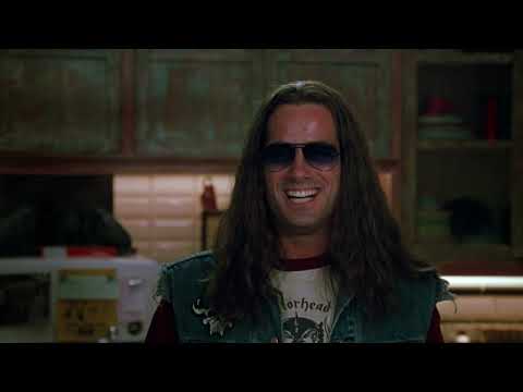 Little Nicky 2000 official trailer frame with Adam Sandler as Nicky crouched in a New York street under hellish glow