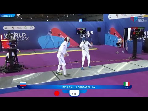 Epee Fencing - The beat was so hard! | Bida S vs Santarelli A