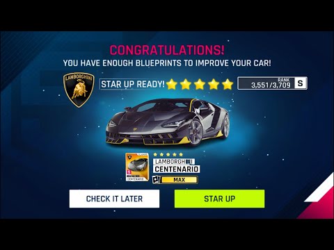 MAX UPGRADE LAMBORGHINI CENTENARIO ASPHALT 9 CAR UPGADING GAMEPLAY