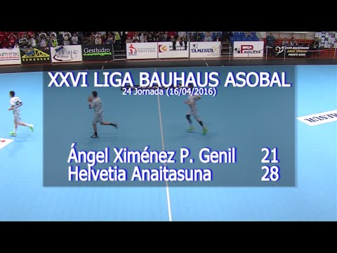 LIGA BAUHAUS ASOBAL J24 Ángel Ximénez P. Genil - Helvetia Anaitasuna 21 - 28