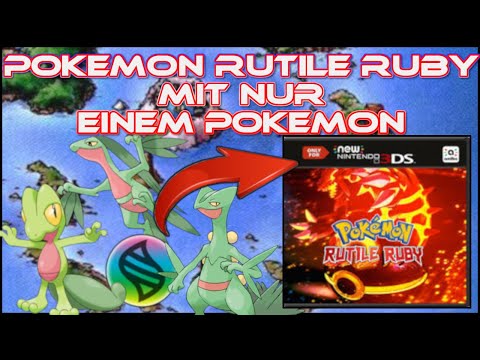 Kann man Pokemon Rutile Ruby mit NUR einem POKEMON durchspielen? Ohne Items in kämpfen Full Gameplay