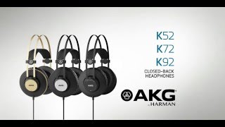  AKG Closed-Back Headphones, Black, 1 Count (K92) : Musical  Instruments