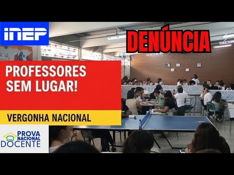 PROVA NACIONAL DOCENTE O CAOS – PROFESSORES SEM LUGAR, VERGONHA NACIONAL!