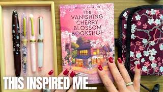 I Judged This Book by Its Cover but it Surprised Me! Sakura Inspired Stationery