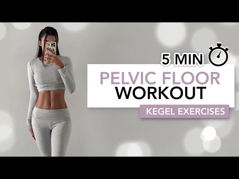 5 MIN PELVIC FLOOR WORKOUT | Kegel Exercises For Every Day | Eylem Abaci