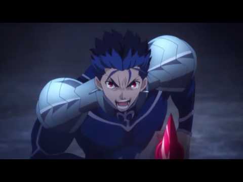 Archer vs Lancer Fate Stay night Unlimited Blade Works 2014 NOT MIRRORED