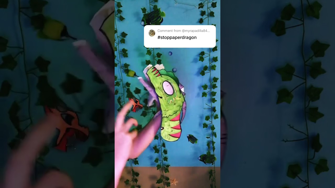 Not my problem 🤫 #dragonpuppets #paperdragons #artist #fypシ゚viral #art