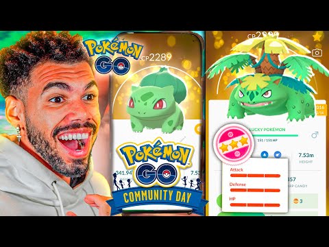 MEGA VENOSAUR SHINY FOI BUFADO COM DIA DA COMUNIDADE - POKÉMON GO | Cris |