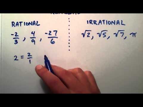 What is the Difference Between Rational and Irrational Numbers , Intermediate Algebra , Lesson 12 Video