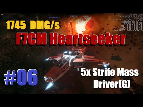Test 06 - Hornet F7CM Heartseeker 5x Strife Mass Driver / Gimbal - Pirate Swarm - Star Citizen 3.5