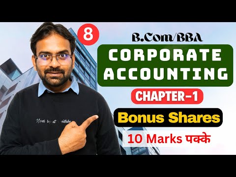 Corporate Accounting Chapter 1 Issue of Shares BCom BBA