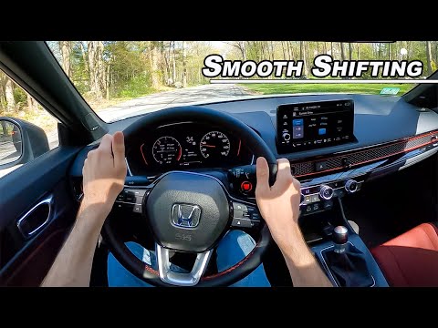 How to Drive a Manual Smoothly - 2022 Honda Civic Si (POV Binaural Audio)