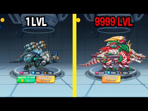 MAX LEVEL in Jurassic Mech: Dinosaur War Game