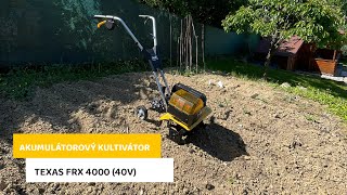 Akumulátorový kultivátor TEXAS FRX 4000 (40V) s baterií a nabíječkou