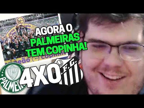 CASIMIRO REAGE: PALMEIRAS 4X0 SANTOS - FINAL DA COPINHA 2022 (O FIM DA PIADA) | Cortes do Casimito