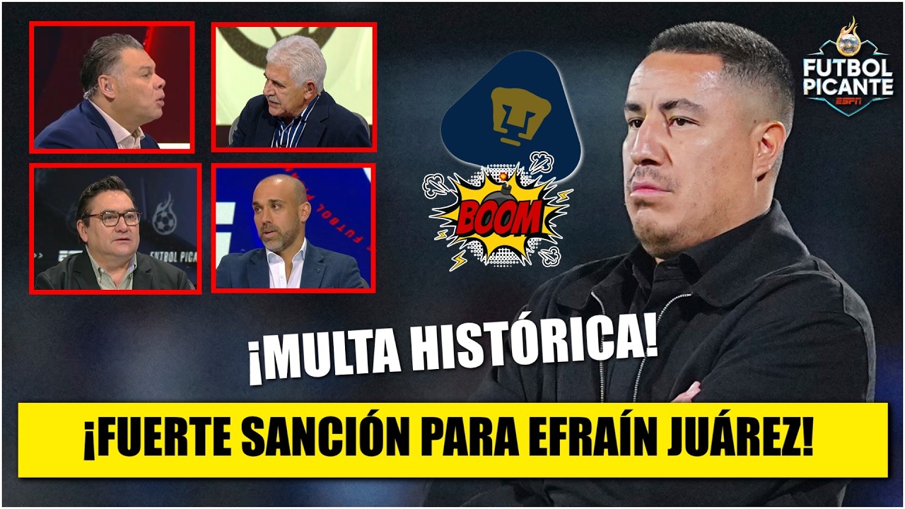SANCIÓN ECONÓMICA para EFRAÍN JUÁREZ por sus festejos. Totalmente inadecuado, Tuca | Futbol Picante