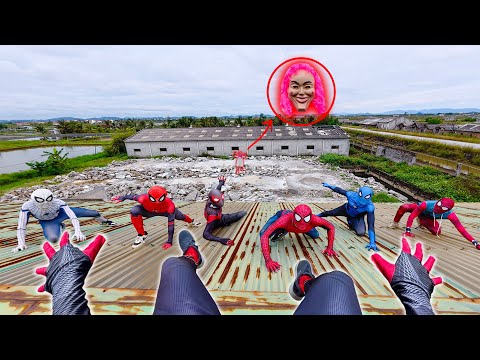8 SPIDER-MAN Brothers Meet ALL Serbian Dancing Lady | Escape Mission Begins( Action )