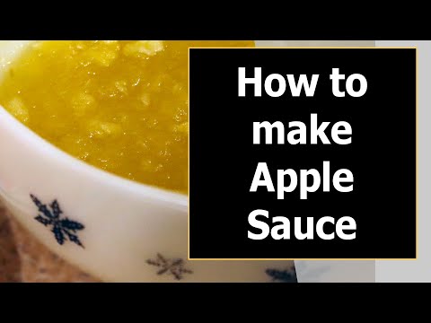 How to make Apple Sauce  -  Microwave recipe
