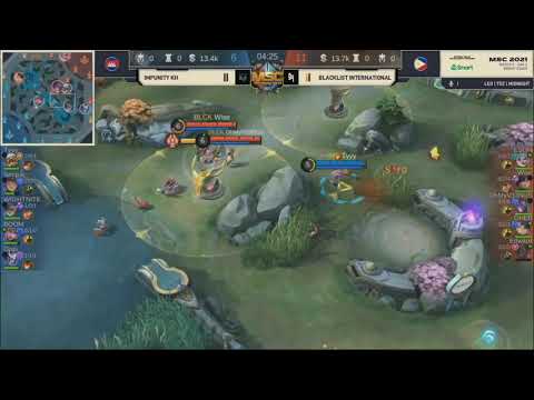 BLACKLIST VS IMPUNITY KH ( GAME 2) MSC GROUP STAGE PHASE 1 (MOBILE LEGENDS BANG BANG)