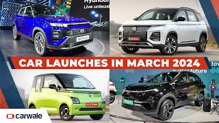 Car Launches In March 2024 | Nexon EV Dark, Creta N Line, Venue, Comet, Hector, BYD Seal