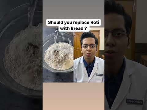 Roti VS Bread | Which is Better ? | Dt.Bhawesh | #diettubeindia #dietitian #bread #roti #shorts