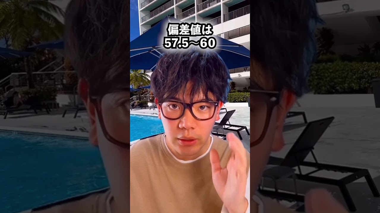 〇ランっぽい名前なのに偏差値が60越え大学TOP５　#shorts