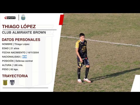 Thiago López (20 años) Defensor Central | Highlights - Tristán Suarez vs Almirante Brown | Reserva