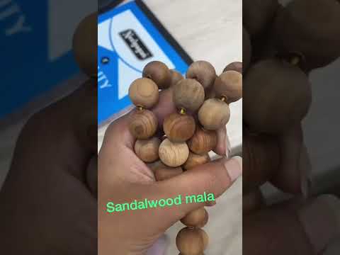 Sandalwood beads unpolished 10 mm