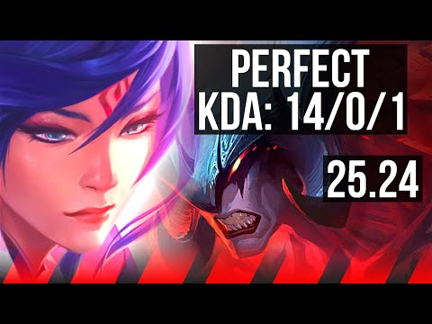 FIORA vs AATROX (TOP) | Perfect KDA: 14/0/1 | KR Master | 25.24
