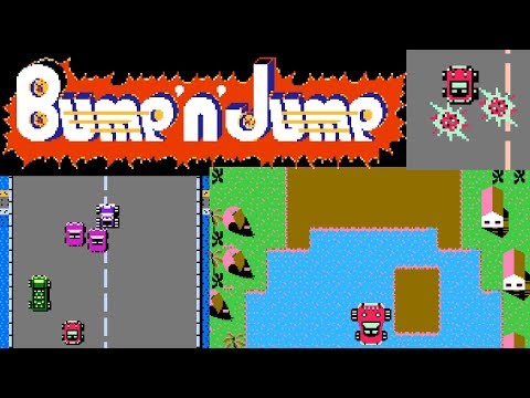 Bump'n' Jump (NES) video game port | full game (1 loop) session 🎮