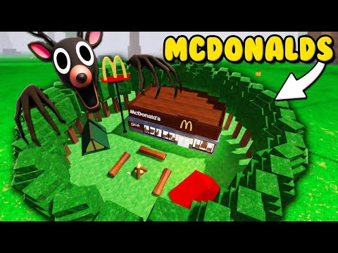BUILDING A MCDONALD'S In 99 Nights In The Forest (Roblox)