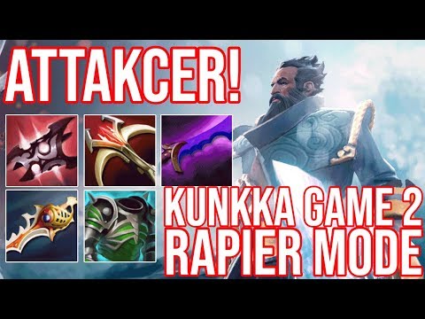 Attacker! Kunkka Game 2. Rapier Build.