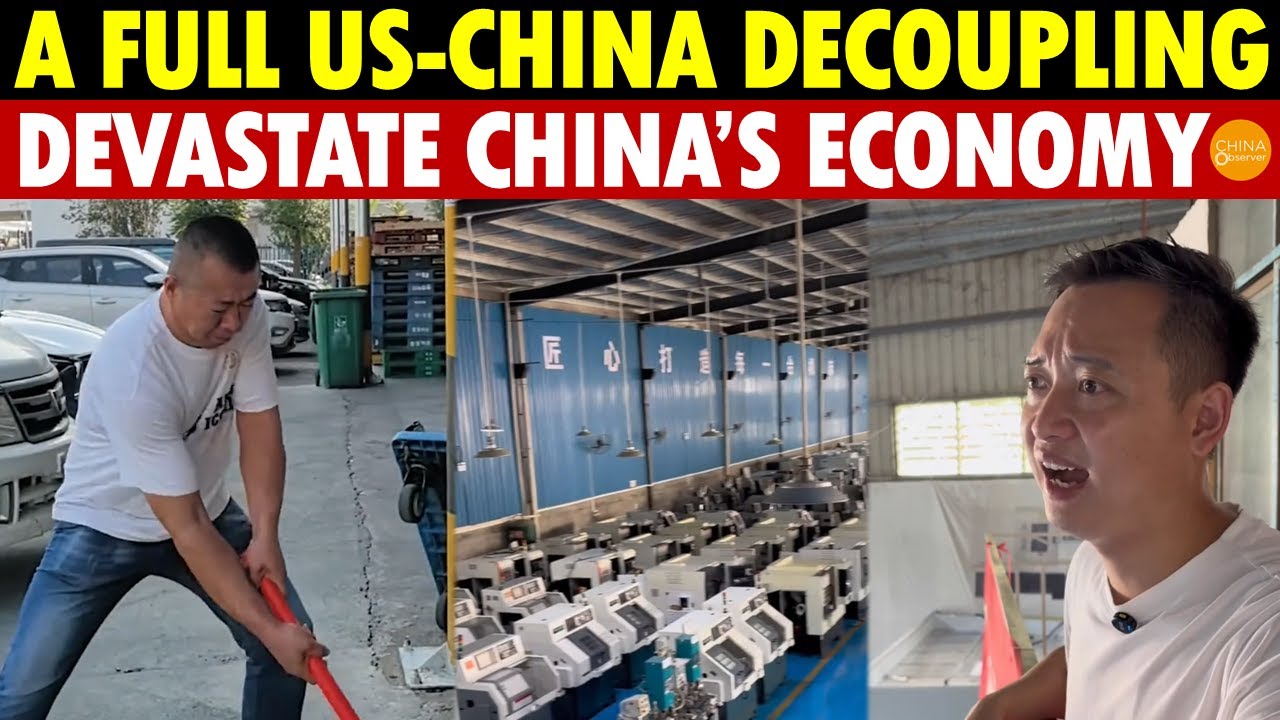 A Full US-China Decoupling Devastate China's Economy, Weak Domestic Demand Leaves Businesses Bleak