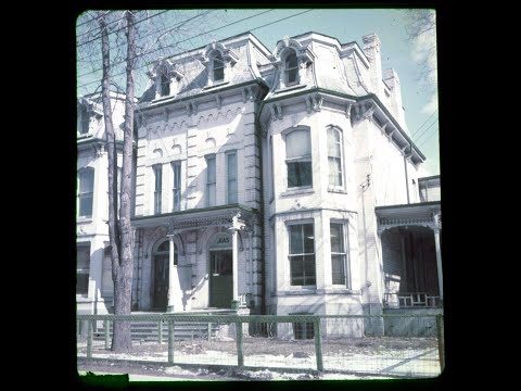 JIAS building slide. Excerpt from UJA canvasser training slideshow, 1954
